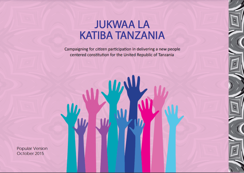 Jukwaa La Katiba Tanzania Campaigning for Citizen Participation Article Graphic Cover in English