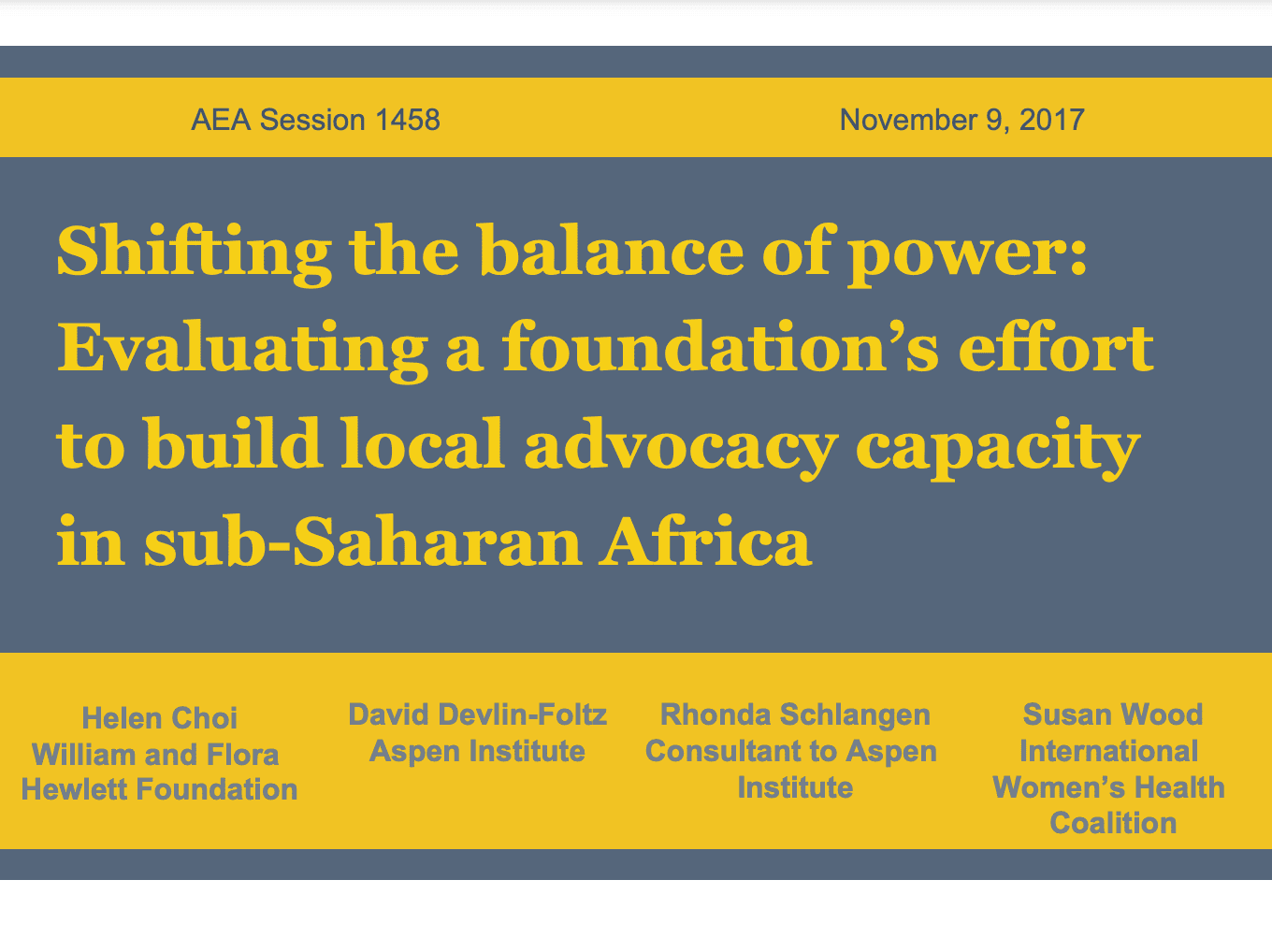 AEA Shifting the Balance of Power slide cover