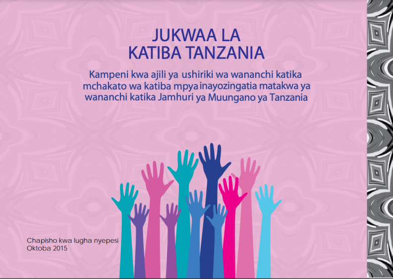 Jukwaa La Katiba Tanzania Campaigning for Citizen Participation Graphic Article Cover in