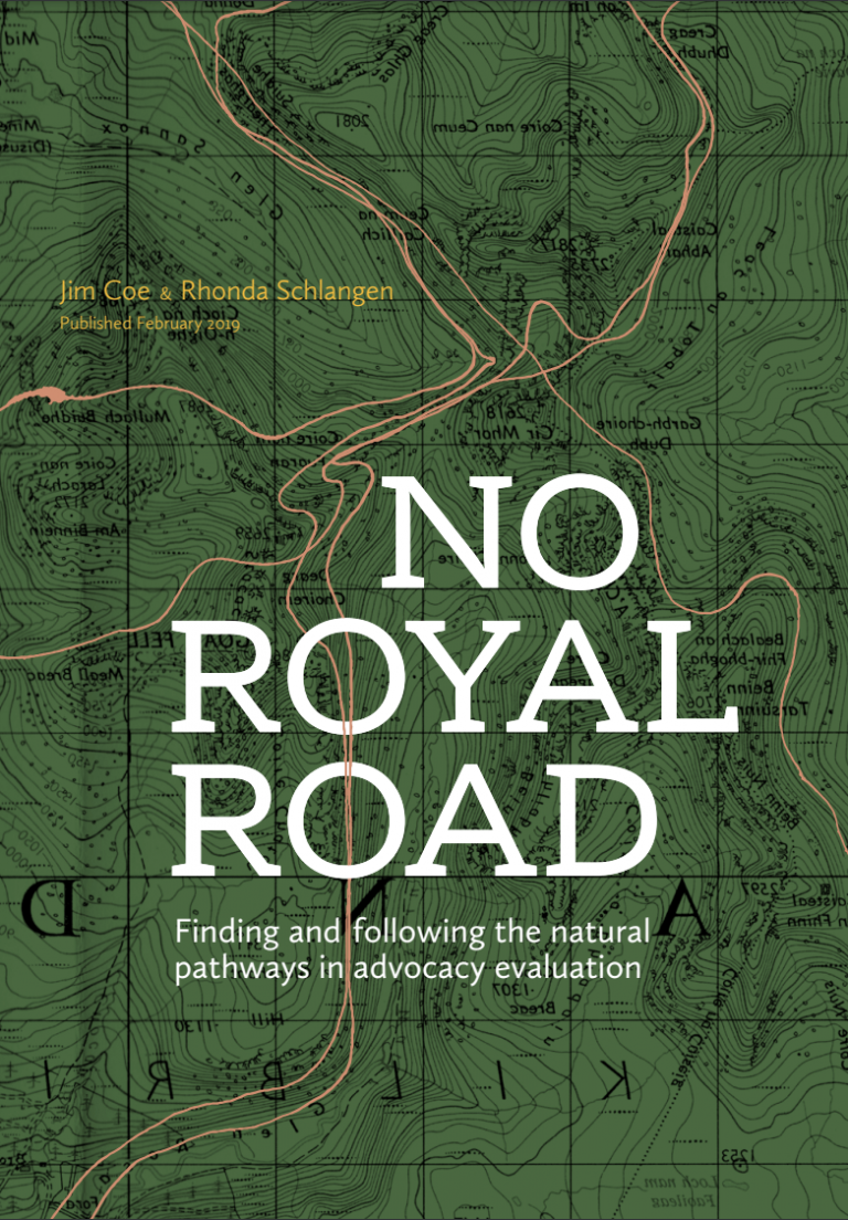 No Royal Road: Finding and Following the Natural Pathways in Advocacy Evaluation
